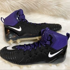 Nike Force Savage Cleats black purple NEW size 15